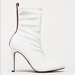 Striped Pointy Booties